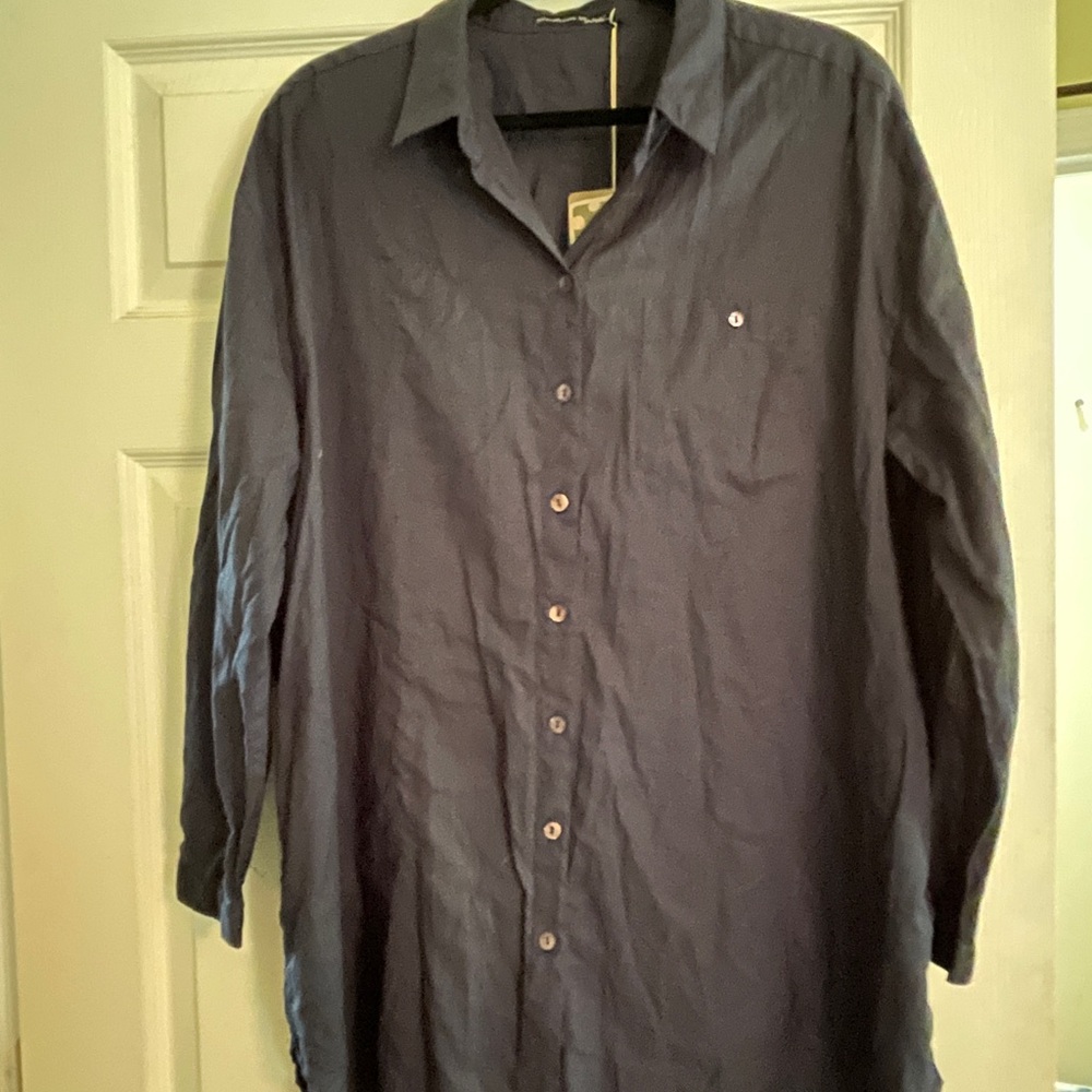Gudrun Sjoden Dark Blue Button Down Shirt